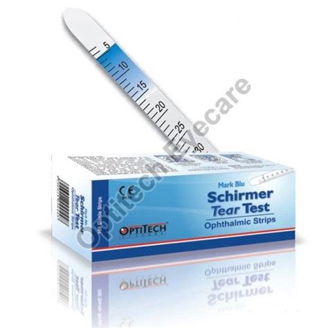 tear test strips|optitech tear test eye strips.